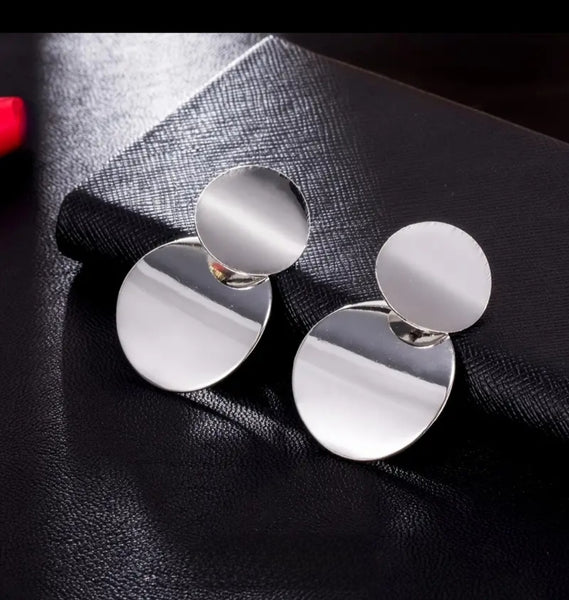 MoUi. New Geometric Circular Discs Silver