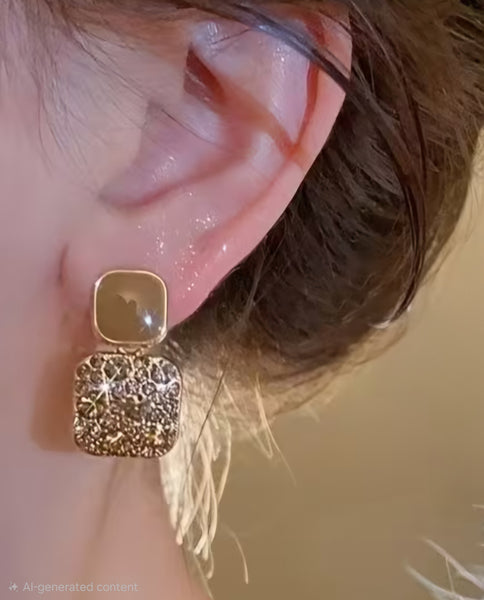 MoUi. NEW Elegant Maillard Drop earrings
