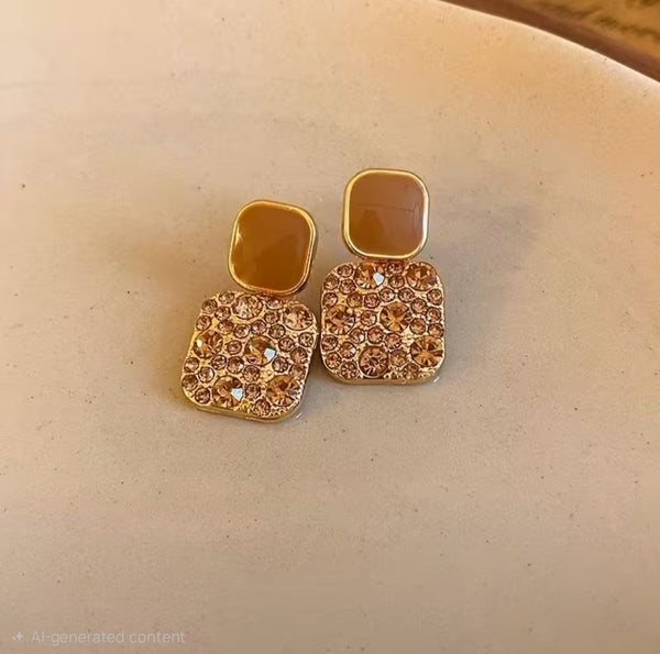 MoUi. NEW Elegant Maillard Drop earrings