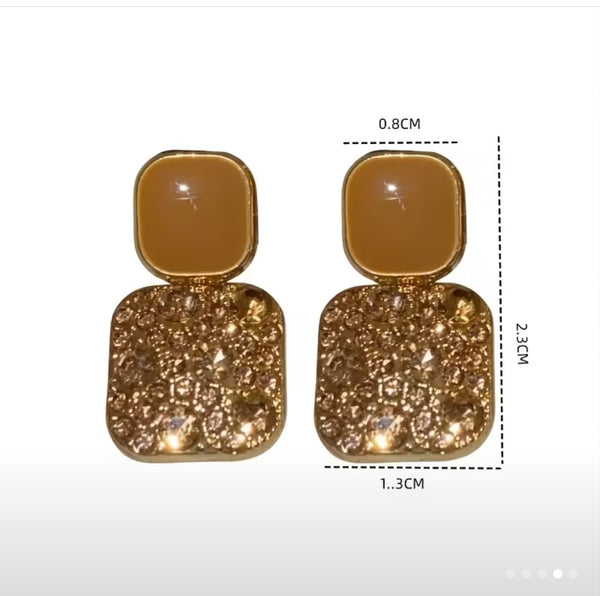 MoUi. NEW Elegant Maillard Drop earrings