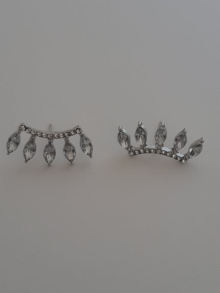 Pretty Five Petal Rhinestone Stud