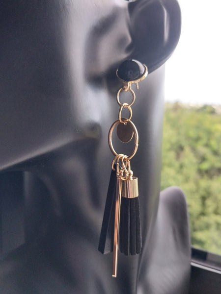 MoUi. Ravishing Black and Gold Dangle