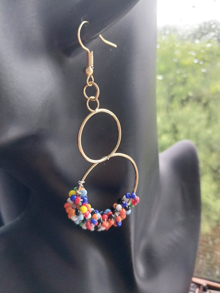 MoUi. Fun Sprinkles Colour Hoop Dangle